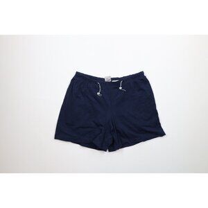 Vintage Nike Womens XL Travis Scott Mini Swoosh Lined Spandex Booty Shorts Blue